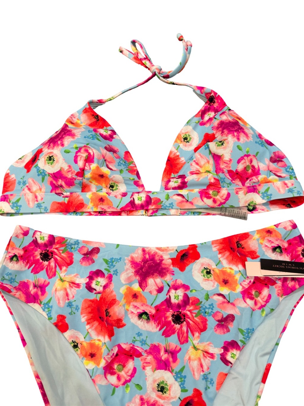 Victoria’s Secret Floral Bikini Set NWT XL High Waist Cheeky Bottom - Picture 2 of 6